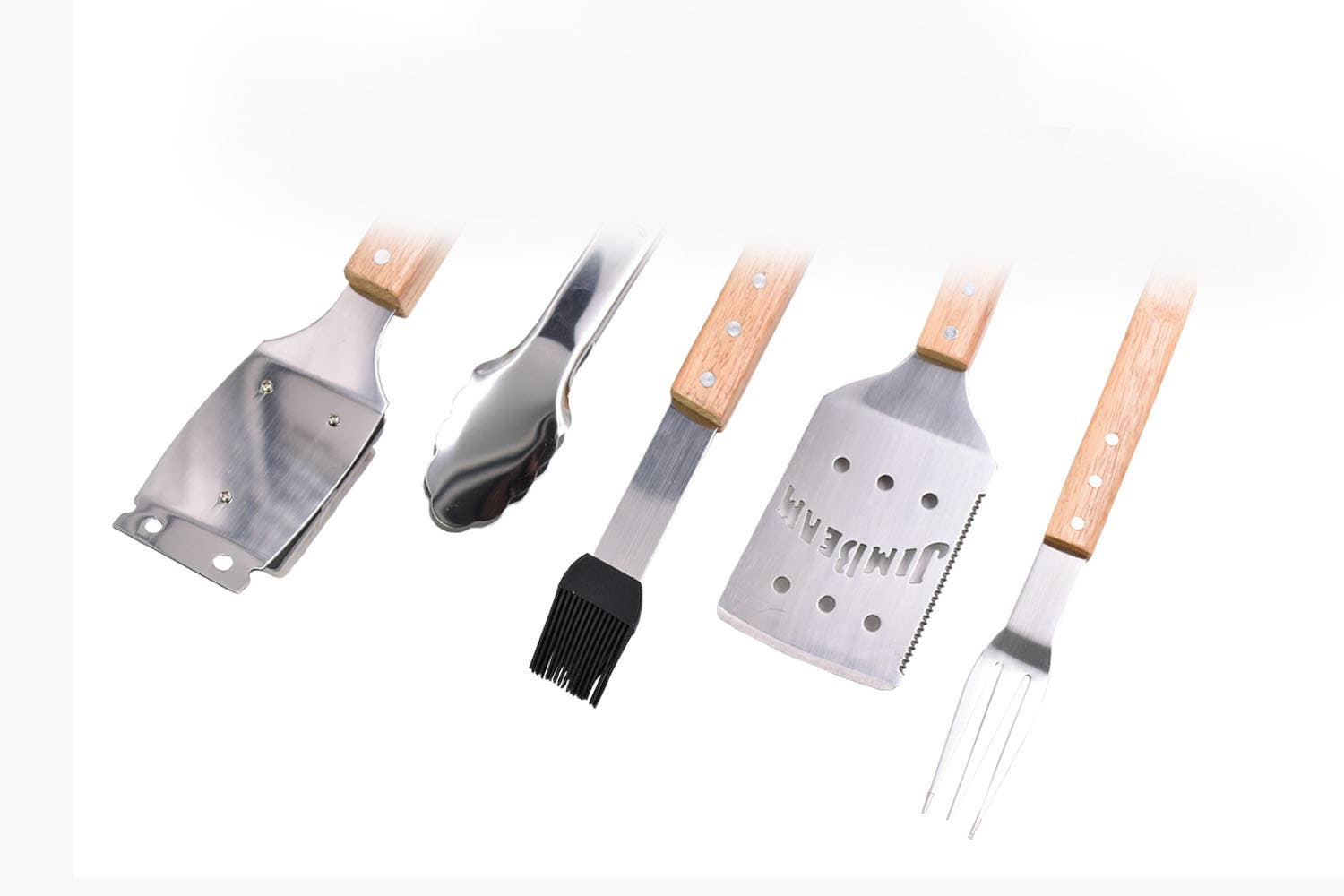 Style Asia - Wholesale Outdoor Grill Tools - Jim Beam 5-Piece Stainless Steel Barbecue and Grilling Tools4