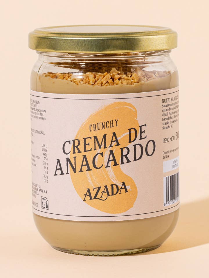 Crunchy cashewcreme for engroshandel hos AZADA