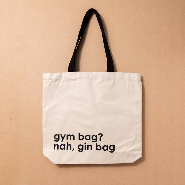 Nutmeg Creative - Wholesale Tote bag – Women's - Tote Bag - gym bag? nah, gin bag1