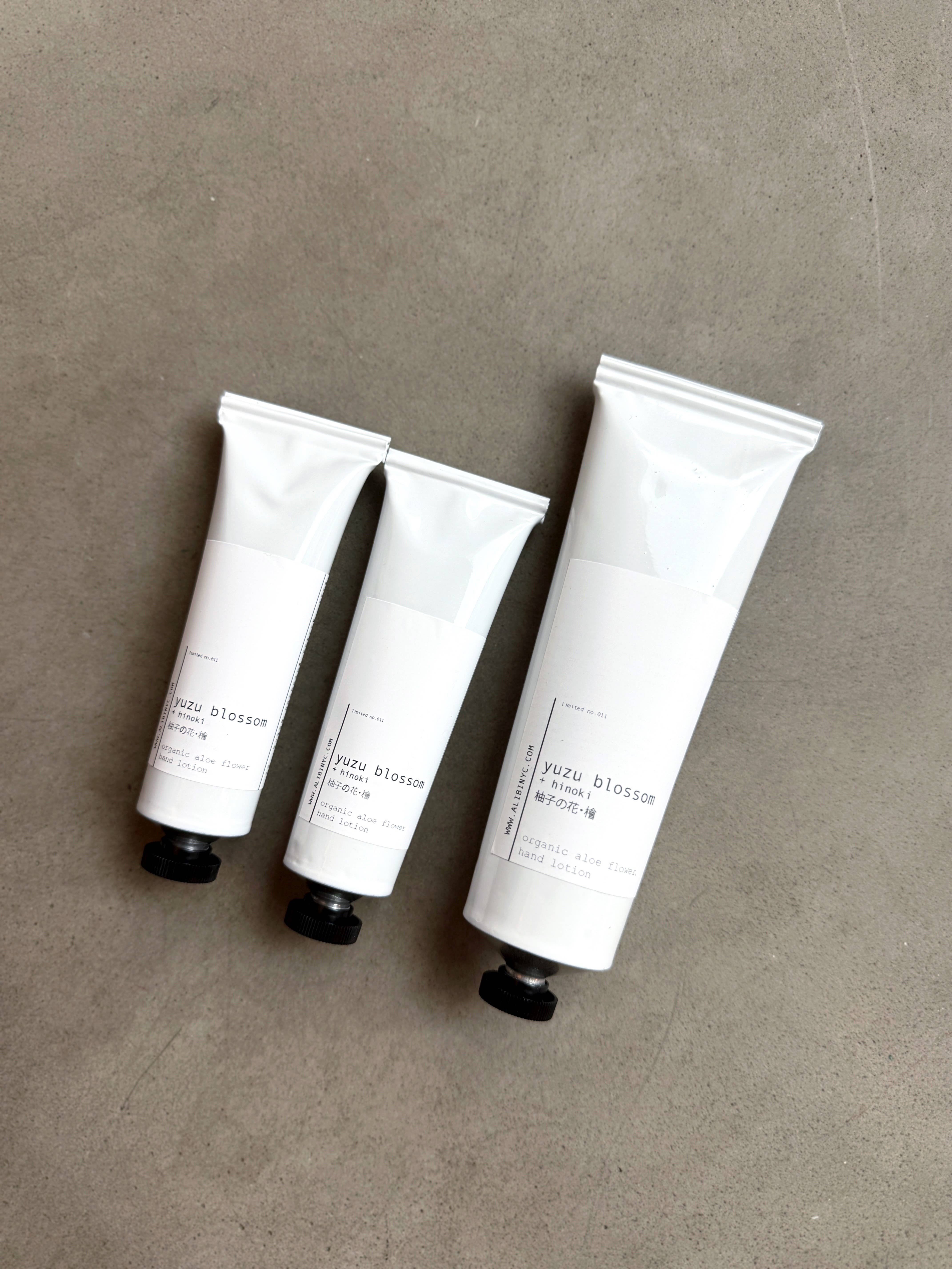 ALIBI NYC - Wholesale Hand Cream/Lotion - YUZU BLOSSOM + HINOKI | ORGANIC ALOE FLOWER HAND LOTION 1