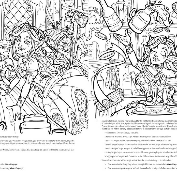 Insight Editions - #1 Pop Culture Publisher - Wholesale Coloring & Activity Book - Adult - Critical Role: Fearne Calloway’s Fey Fantasy - SALE!7