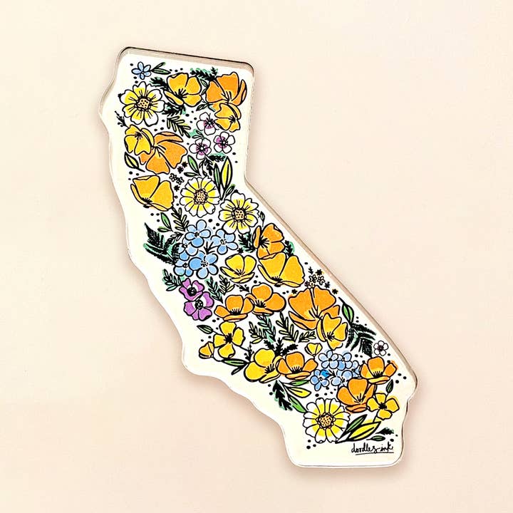 doodles.ink. - Wholesale Magnet - California Wildflower Magnet0