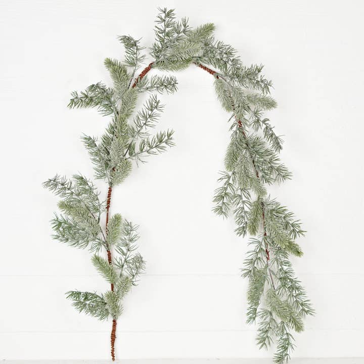 Holiday Depot Inc. - Wholesale Bunting/Garland - 510791- 5ft Garland-Icy Sparkle Old World Mix Pines