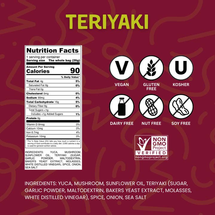 Snacklins - Wholesale Puffed Snack - Teriyaki Snacklins (12ct - 0.9 oz)3