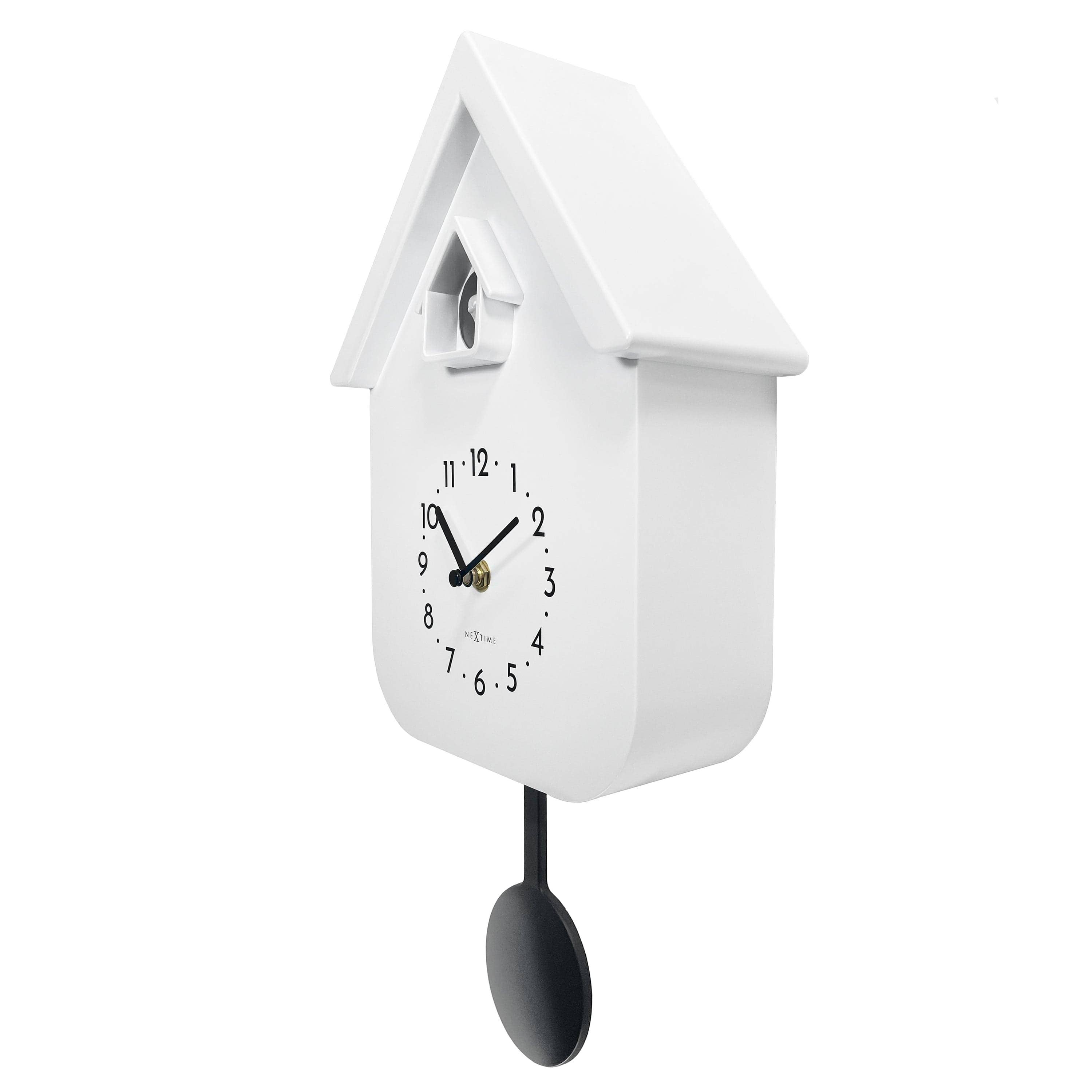 NeXtime - Wholesale Wall Clock - Wall clock 21.5x41.5x8.5cm - Pendulum - Cuckoo -NeXtime 'Twitter'12