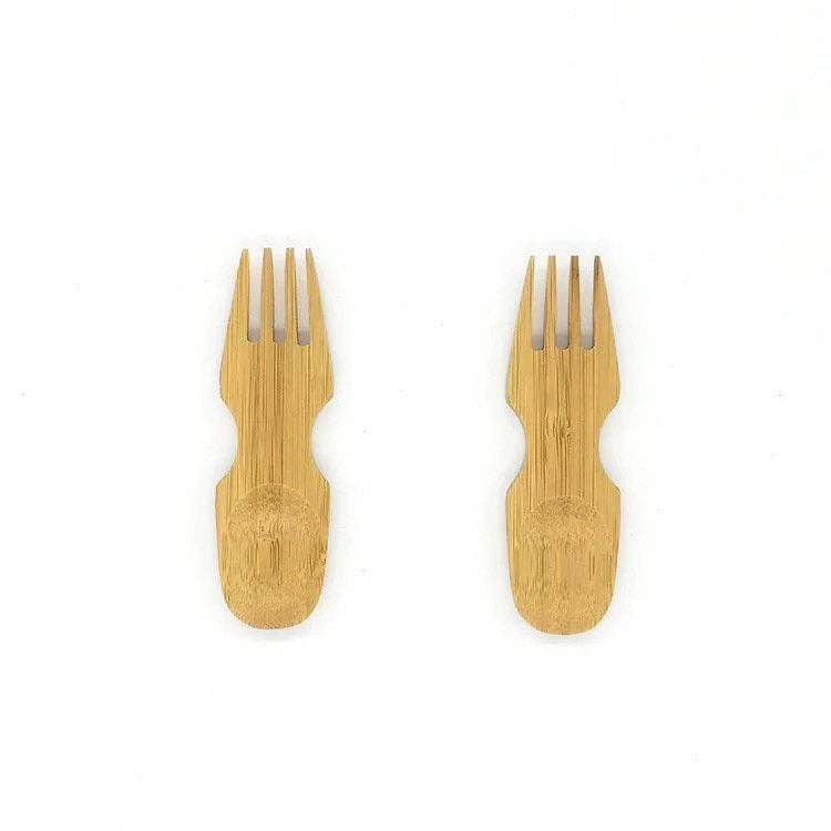 Smile Boutiques - Wholesale Kitchen Fork - Natural Bamboo Spork1