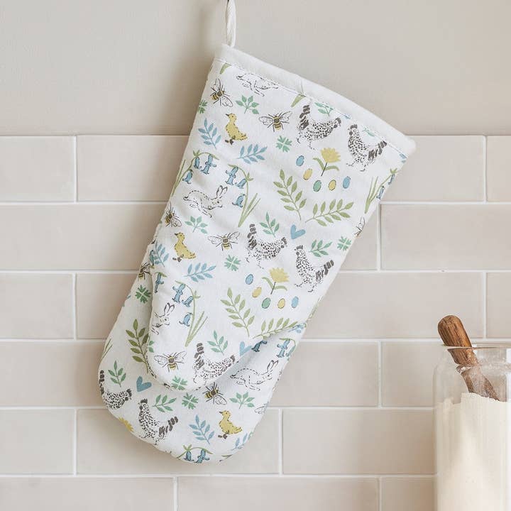 Spring Chicken Oven Mitt for wholesale by Sophie Allport
