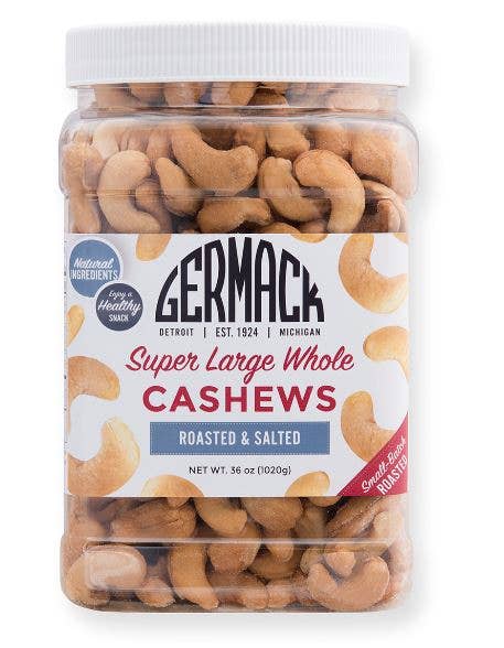 Germack Pistachio Company - Wholesale Nuts - Cashews Super Large - 36 oz Jar0