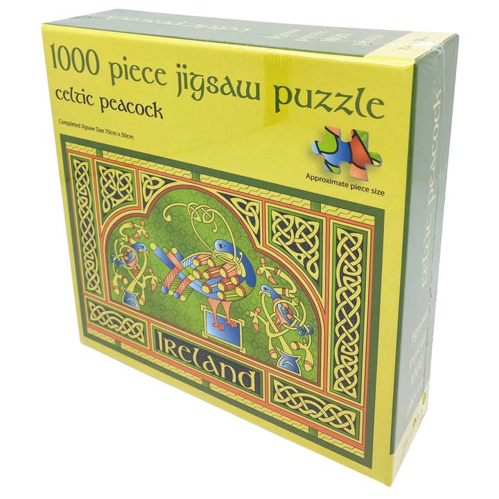 Dublin Gift Company - Wholesale Puzzle - Adult - Celtic Peacock 1,000 pc jigsaw puzzle