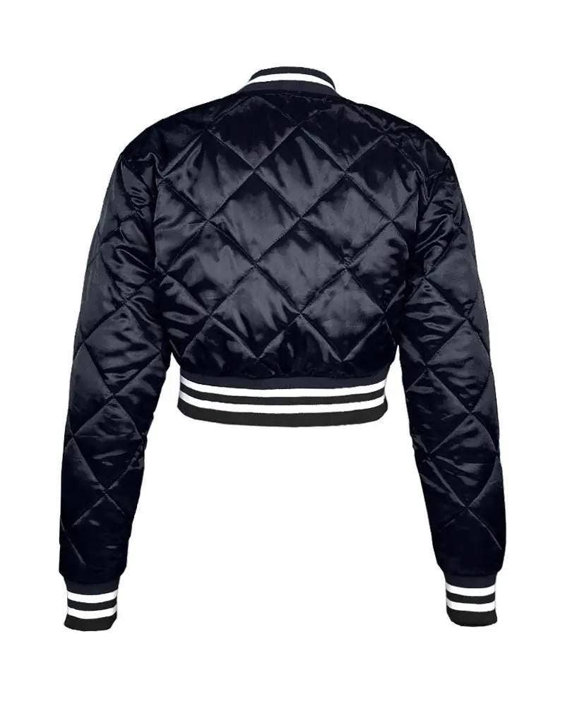 Flarix - Wholesale Bomber Jacket - Women's - letter patch quilted puffer bomber jacket13