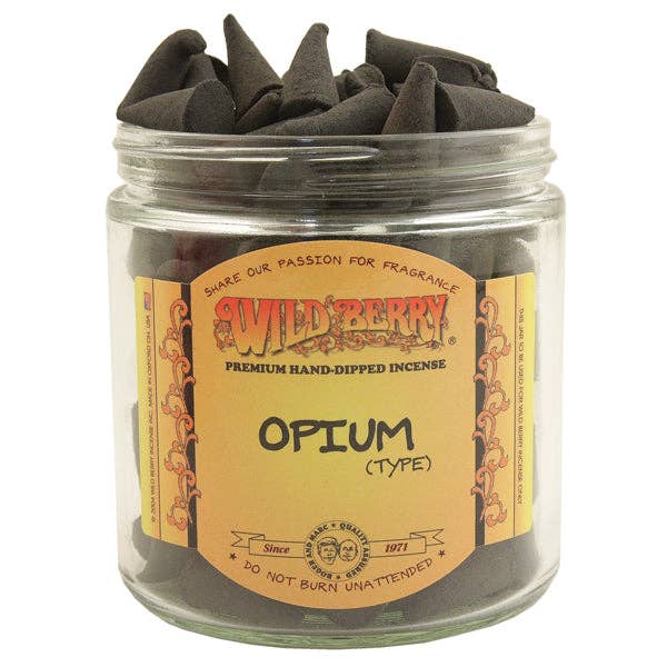 Wild Berry Incense Cones Opium for wholesale by Dip and Glow