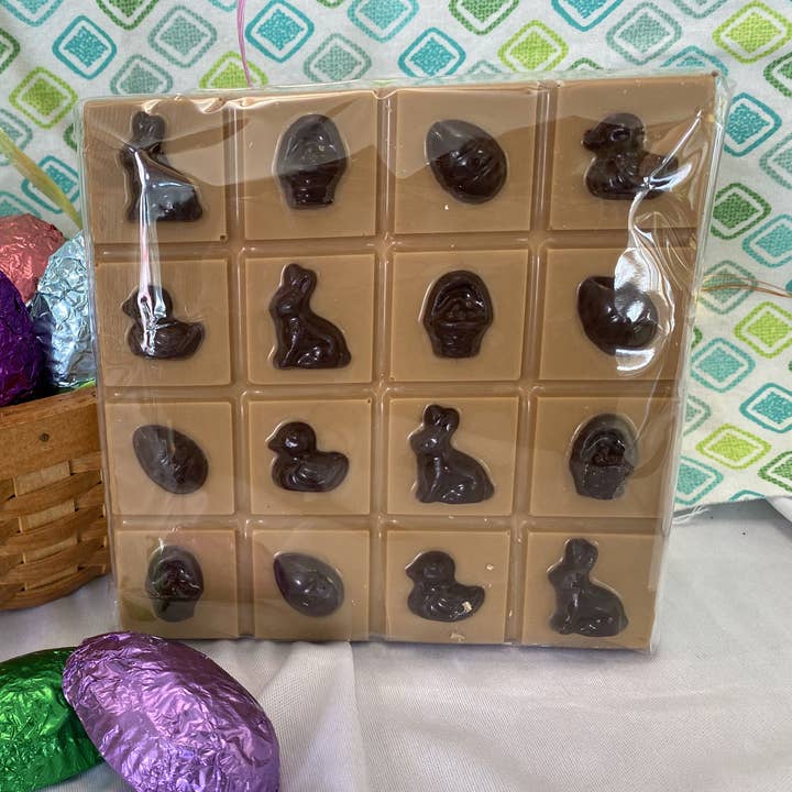 Wildflower Confections - Wholesale Chocolate Bar - Belgian Chocolate Easter Break-Apart Bar3
