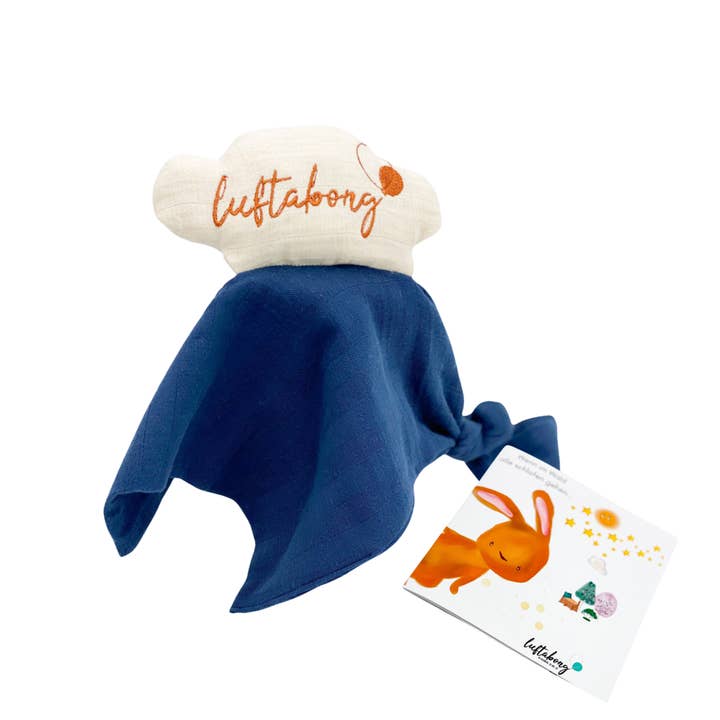 Doudou bio Deep Blue & livre de sommeil pour la vente par luftabong