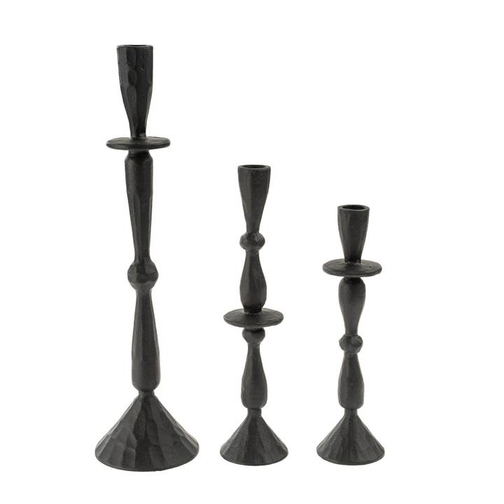 Indaba Trading - Wholesale Candle Holder - Imani Candle Holder L, Black1