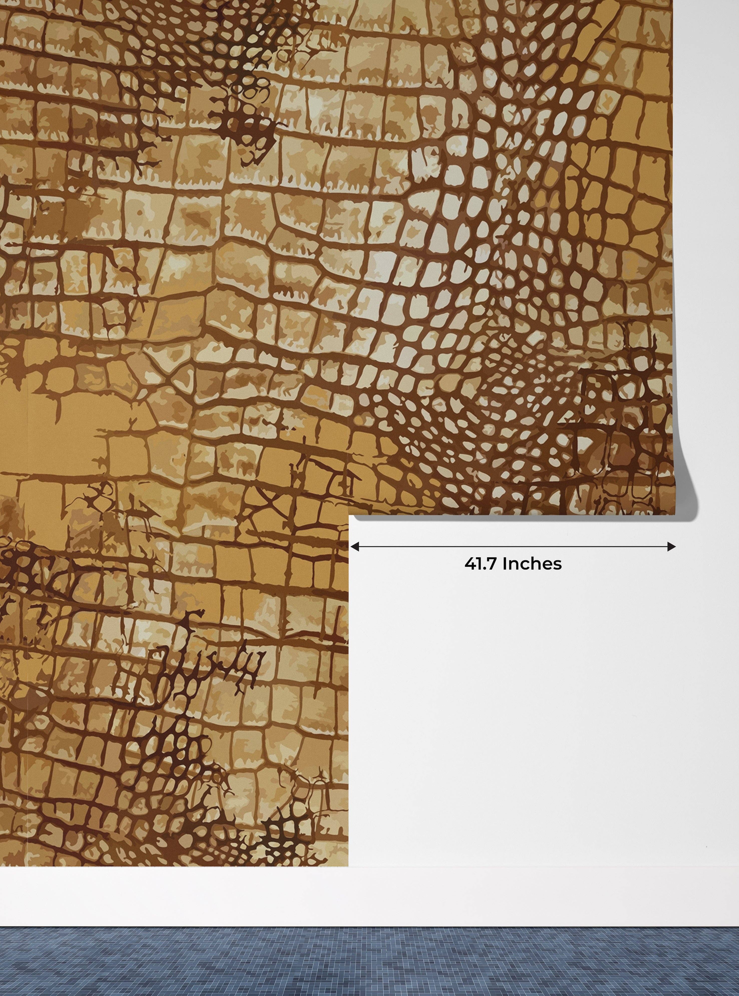 Walloro Luxury Embossed Wallpaper – Großhandel Tapete – Krokodilhaut Tapete, nahtloses Muster Wandbild, übergroße maßgeschneiderte Wandkunst, Vlies, nicht klebend, moderne Tapete, abnehmbar6