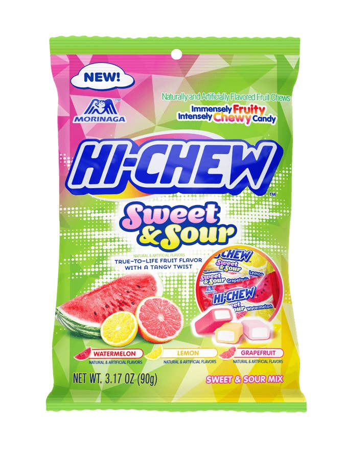 (S1-03) US - Hi-Chew Bag Sweet & Sour 3.17oz (89g) x 6 units for wholesale by iSweet.ca
