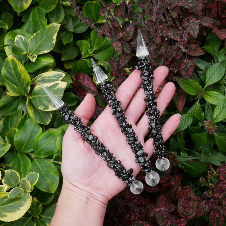 Black Tourmaline Healing Wands for wholesale by The Healing Sanctuary