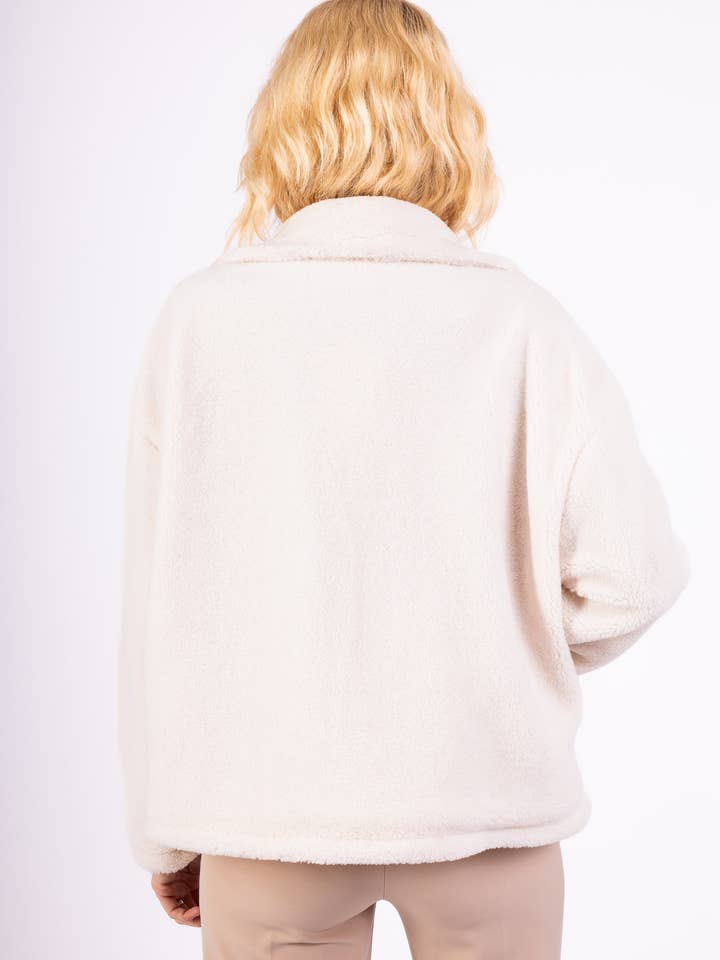 Pépouz' Paris - Wholesale Jacket - Women's - Fleece jacket with large pockets PV25483