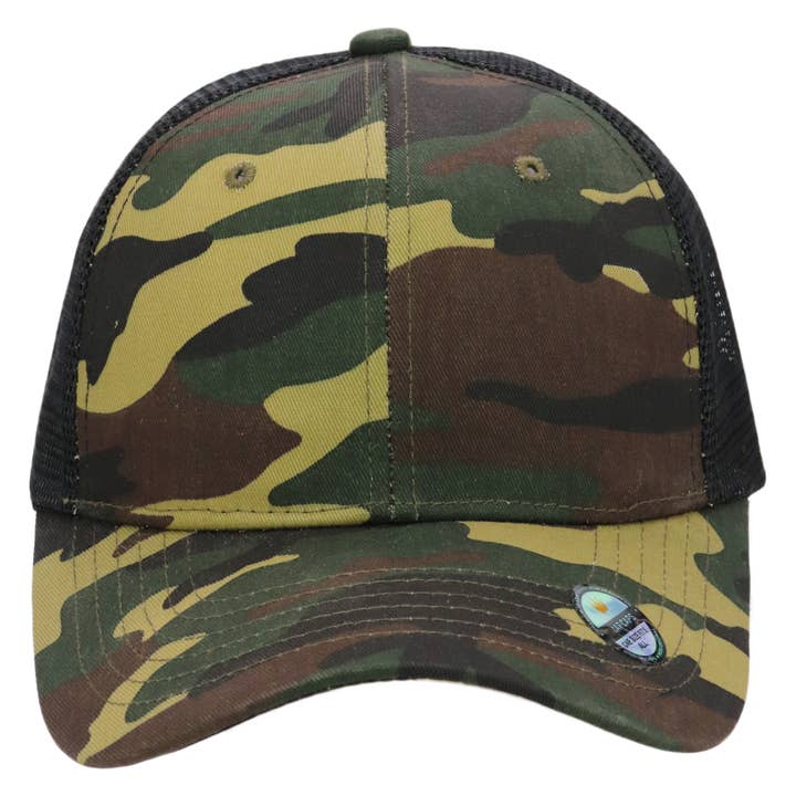 Cap Zone – Großhandel Trucker-Cap – Unisex – Zweifarbige Nylon-Polyester-Strukturierte Sechs-Panel-Trucker-Kappe10