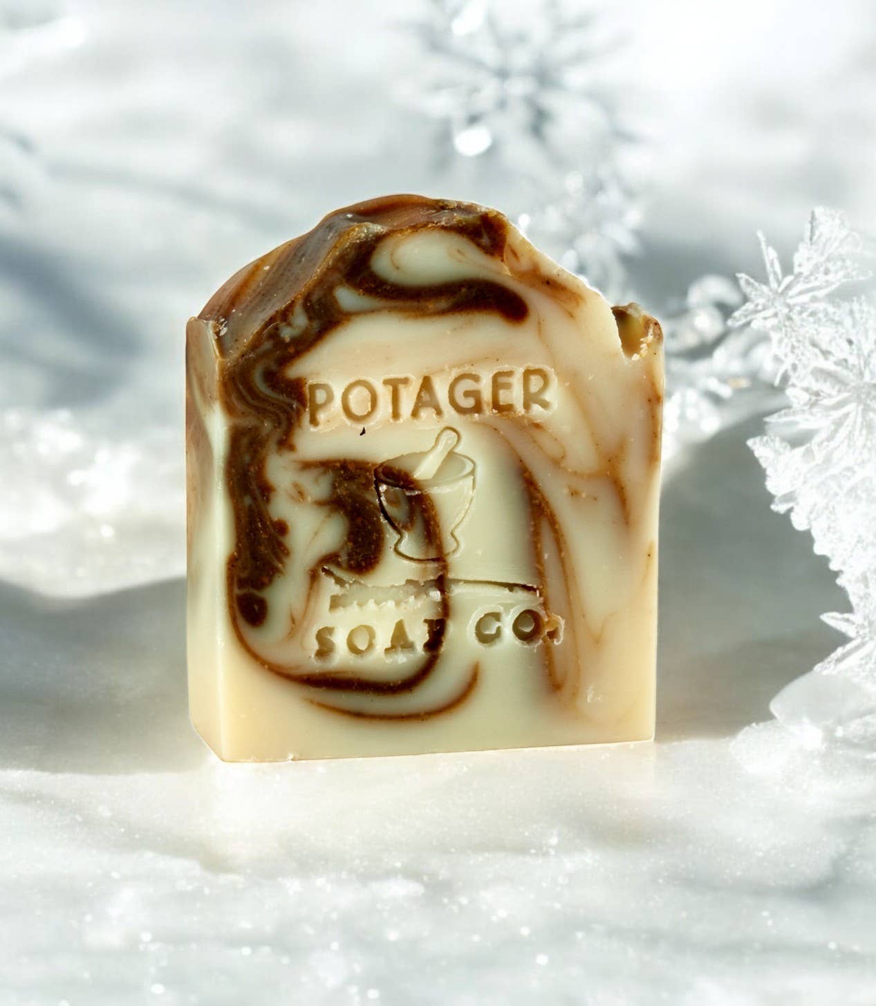 Potager Soap Company – wholesale Bar Soap – Peppermint Twist | Wrapped – Spa-Fresh & Giftable2