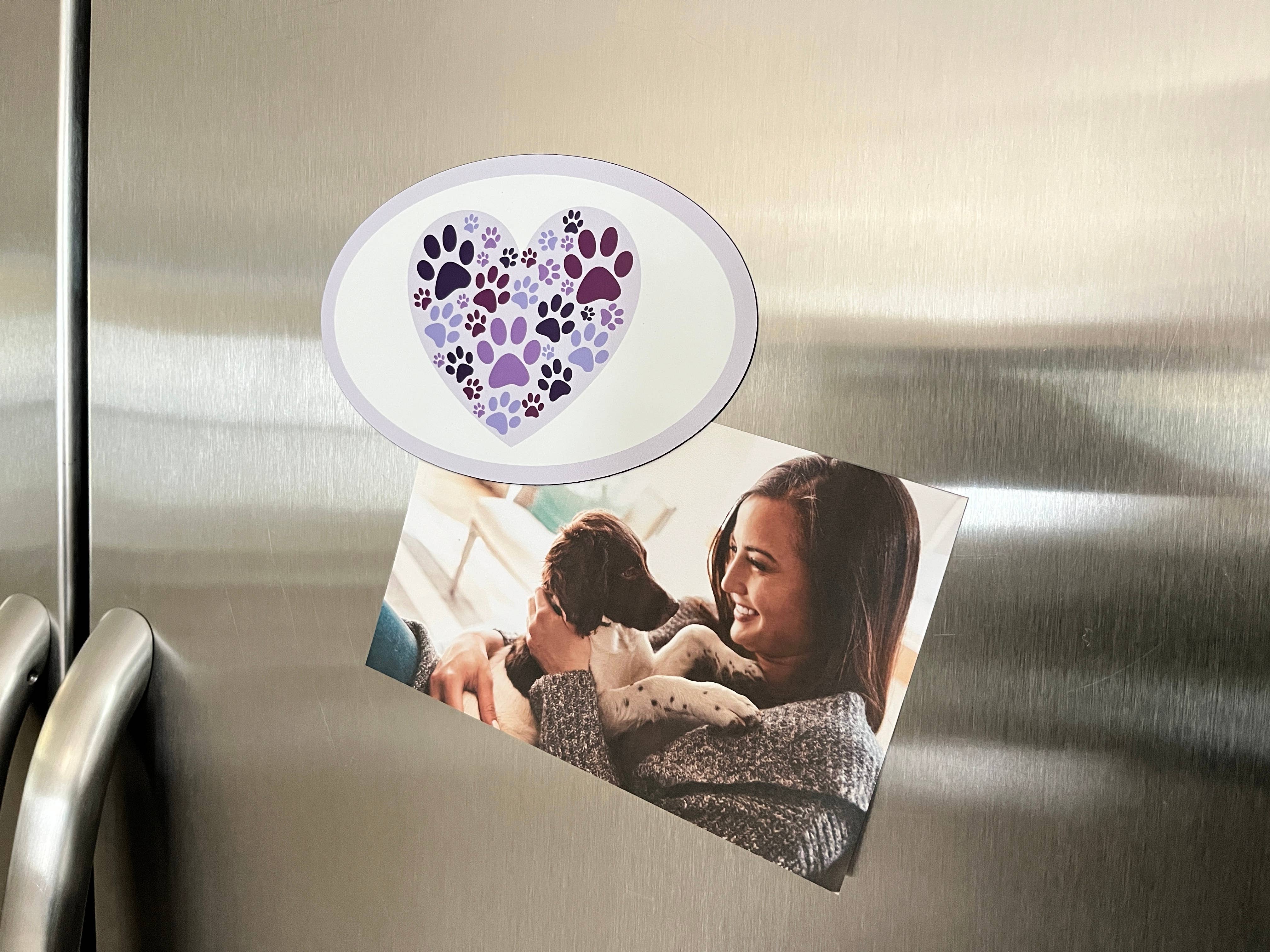 Dog Speak - Venta al por mayor Imanes - Imán Ovalado Flexible - Corazón con Patas1