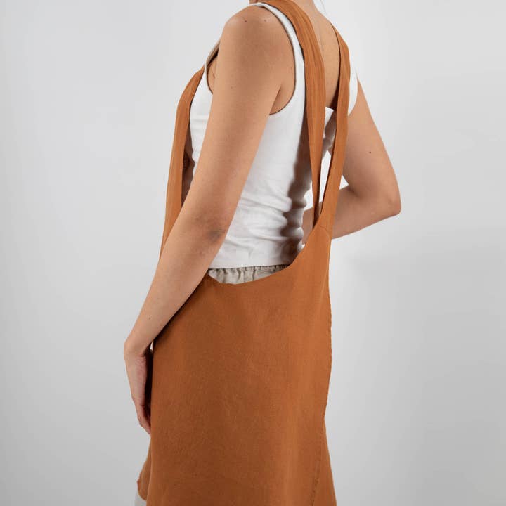 Sunday Morning - Wholesale Apron - Nishi Cross-Back Japanese Style Linen Apron10