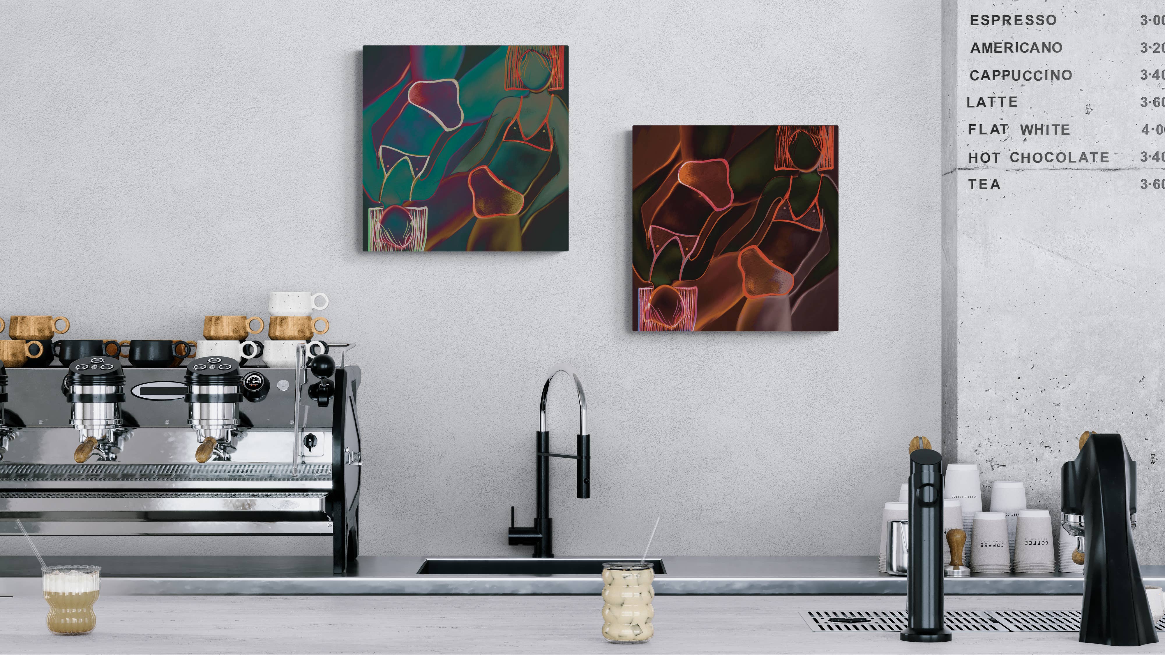 StudioKollisions - Wholesale Art Print - "FOCAL”, 2022 Signed Wall Art Print Set, Heavy Cardstock1