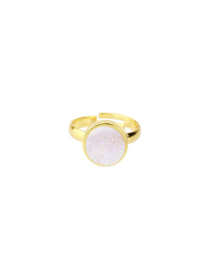 Ronde Druzy ring voor wholesale door Veroma Gifts