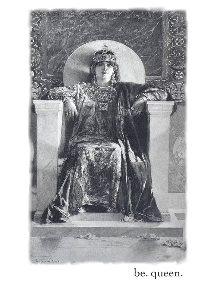 Var drottning-antik reproduktion/tomt kort för wholesale av Something To Write Home About