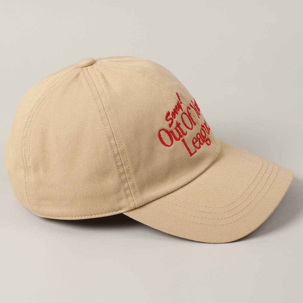 Fashion City - Vendita all'ingrosso Cappellino da baseball - Unisex - Berretto da baseball ricamato Sorry Out Of Your League10