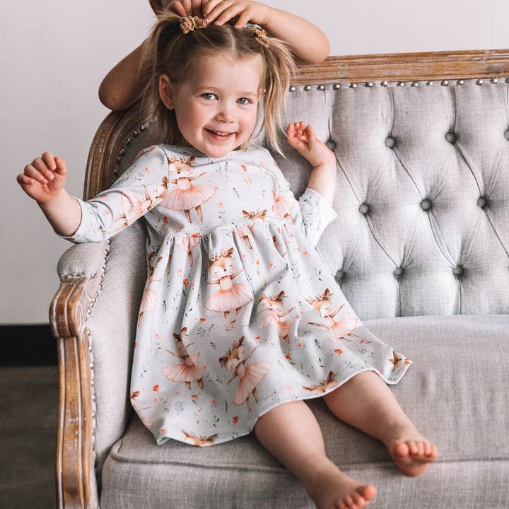 Ballerina Doe Dress for wholesale by Peanut and Bumble