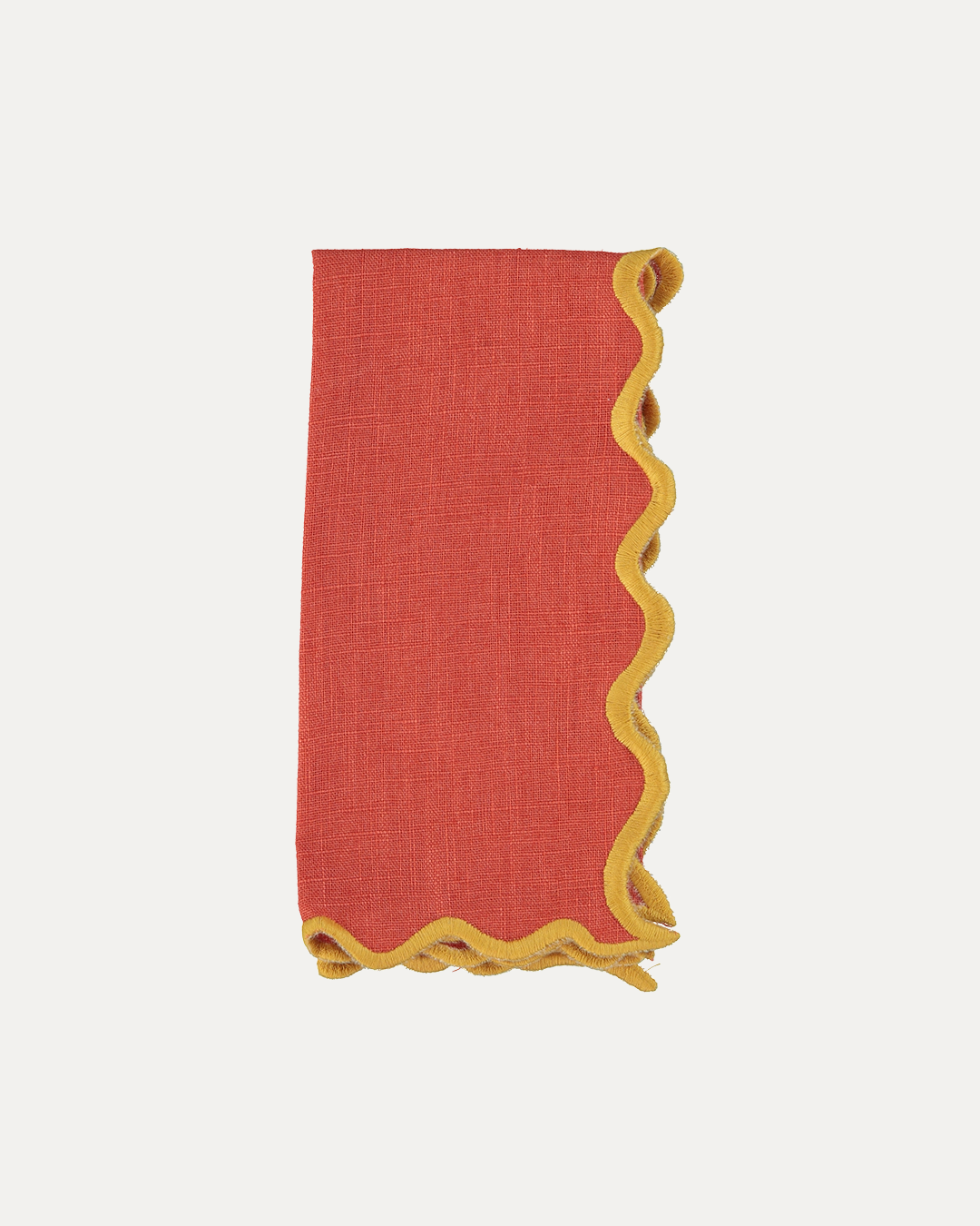 Mariaida Home - Wholesale Dinner & Cloth Napkin - Vila Napkin, Terracotta with Yellow0