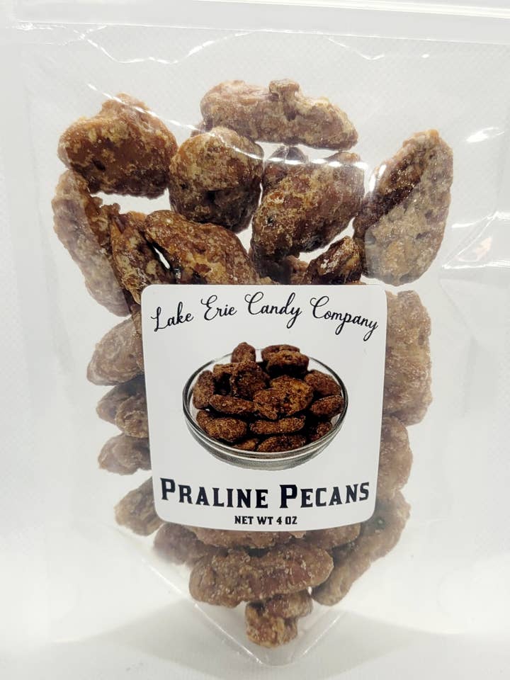 Pacanes pralines pour la vente par Lake Erie Candy Company