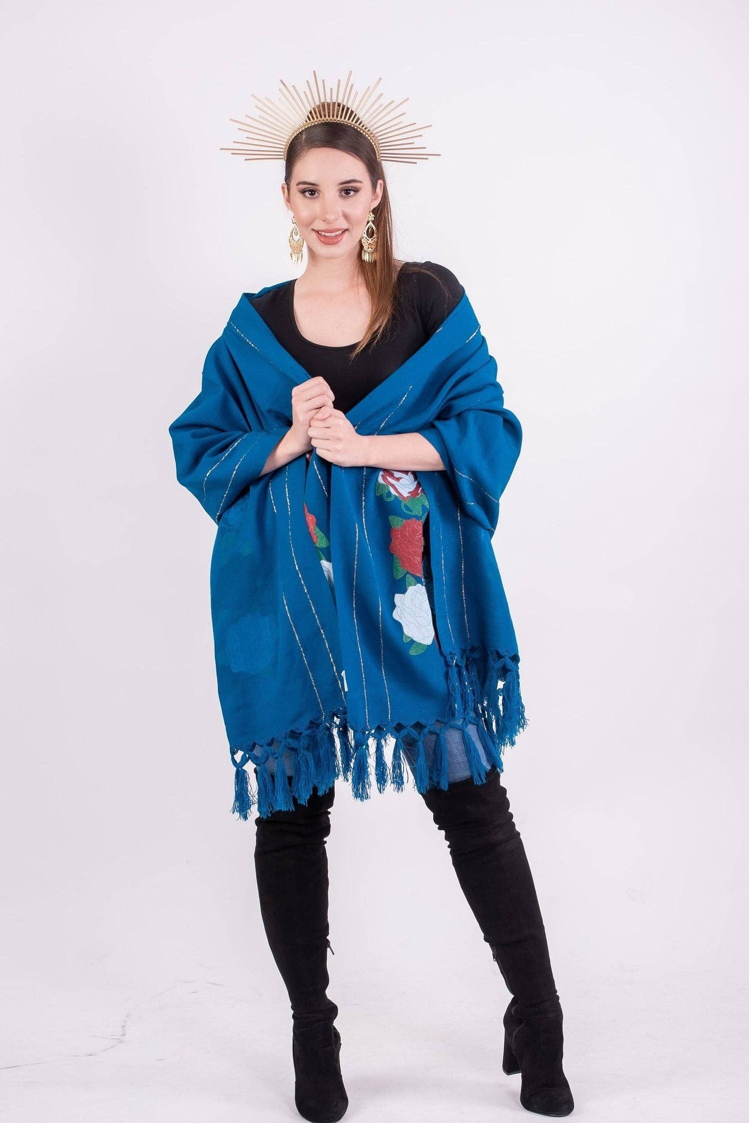 Cielito Lindo - Wholesale Wrap - Women's - Our Lady of Guadalupe Shawl9