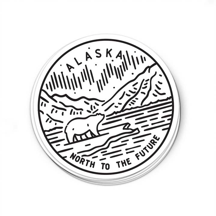 Alaska Sticker for wholesale by Albion Mercantile Co.