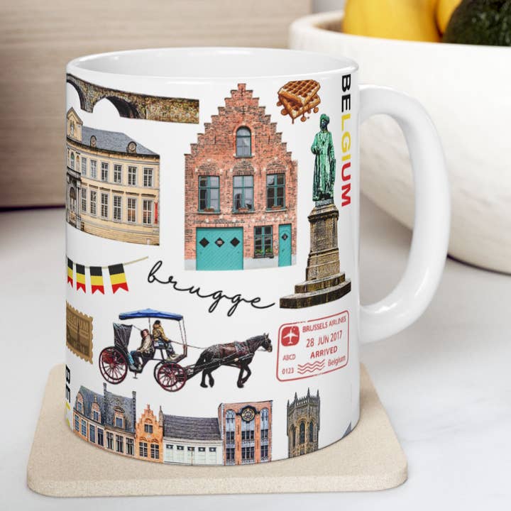 Bruges Pattern Mug for wholesale by simply blessed shy