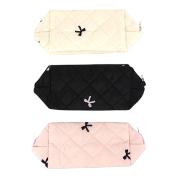 ASSORTI Lintbedrukte gewatteerde stoffen make-uptasje JB5526-3 (12ST) voor groothandel op Faire9