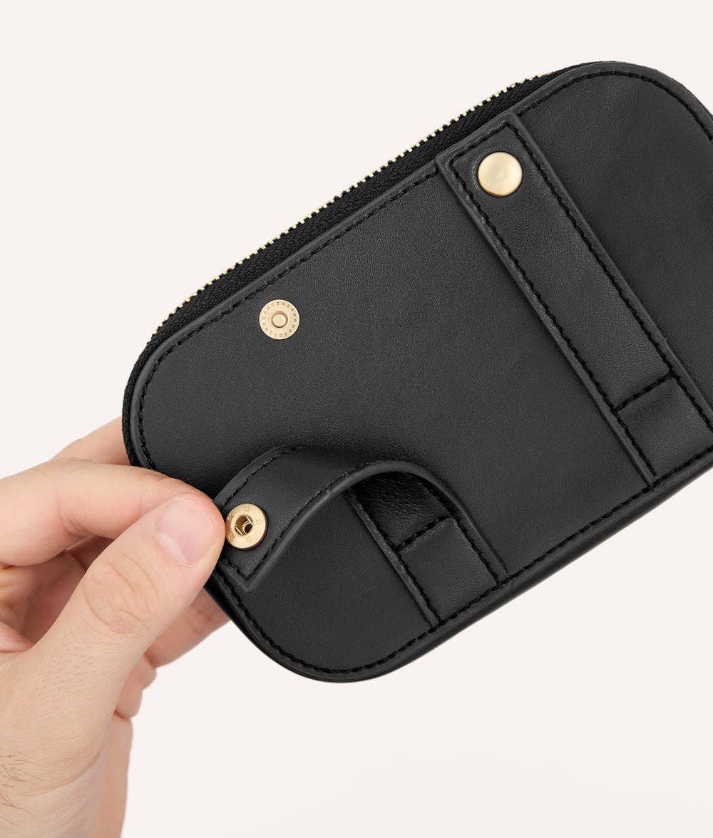 CAFIDE - Wholesale Wallet - Women's - Black Vegan Leather Wallet, Jala1