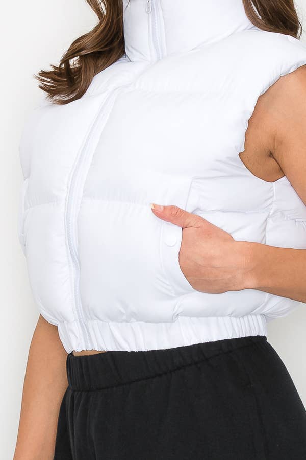 ANWND - Wholesale Jas - Dames - 2458 - Gewatteerd heupvest met hoge kraag21