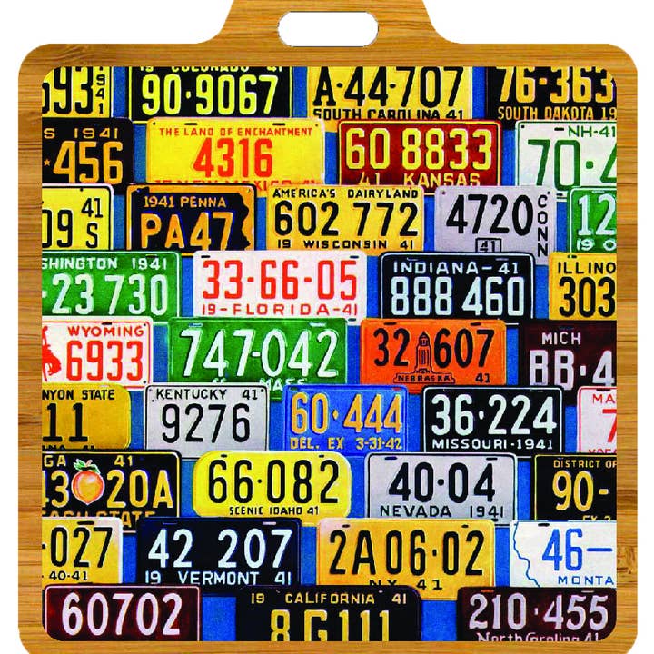 Etiqueta de bolsa de madera cortada con láser "Matrícula" del Saturday Evening Post para venta al por mayor de LaserMach