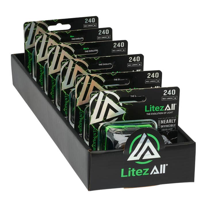 LitezAll - Wholesale Flashlight - LitezAll Rechargeable Nearly Invincible™ Head Lamp20
