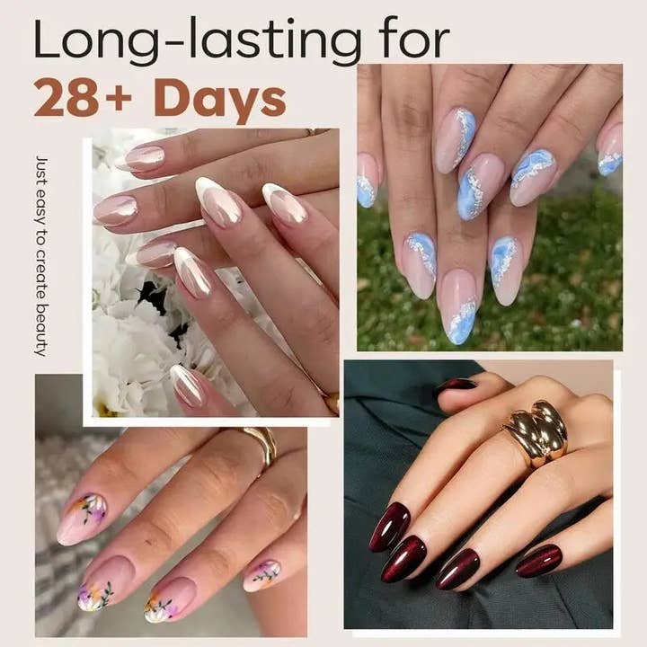 Modelones - Wholesale Press-On/Fake Nails - 216 Pcs Semi-Frosted Short Almond Nail Tips1