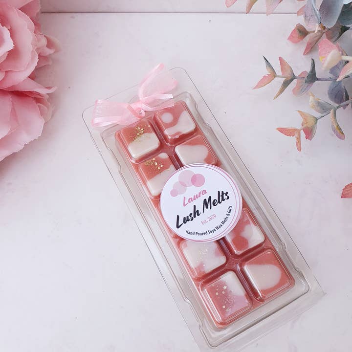 The Laura Lush Boutique - Wholesale Wax Melt - Soya Wax Melt Snap Bar Clam Shell2