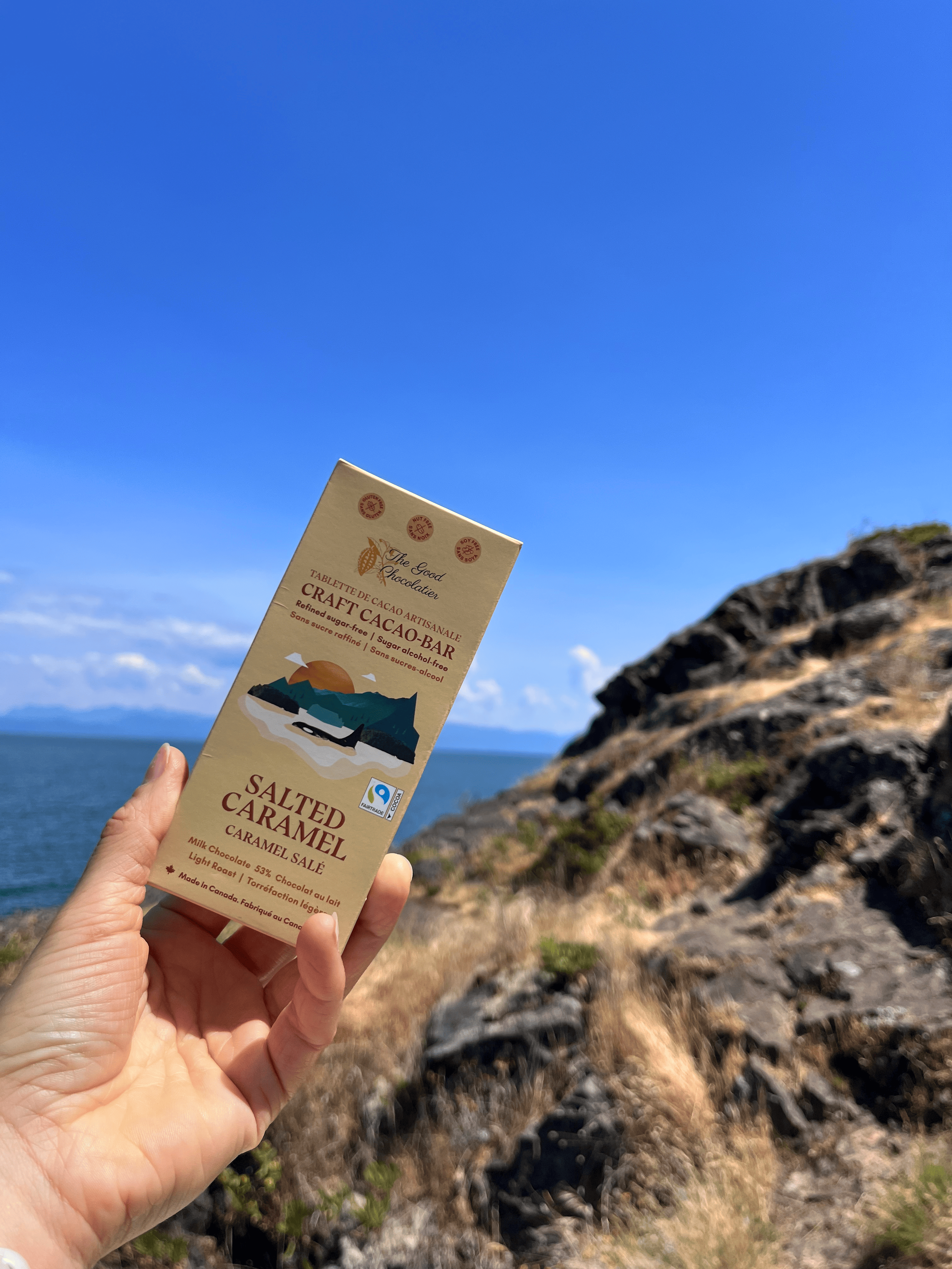 The GOOD Chocolatier – Großhandel Schokoriegel – CASE Salted Caramel 50%6