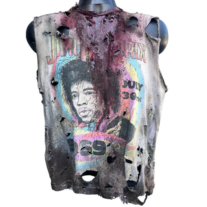 Jimi Hendrix "The Watchtower" Horror Tee for wholesale by TaylorMade Costume Design