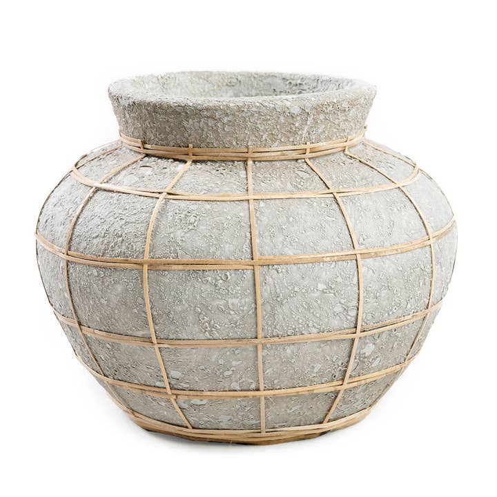 Vaso The Belly - Calcestruzzo naturale - S per la vendita all'ingrosso da parte di Bazar Bizar Living