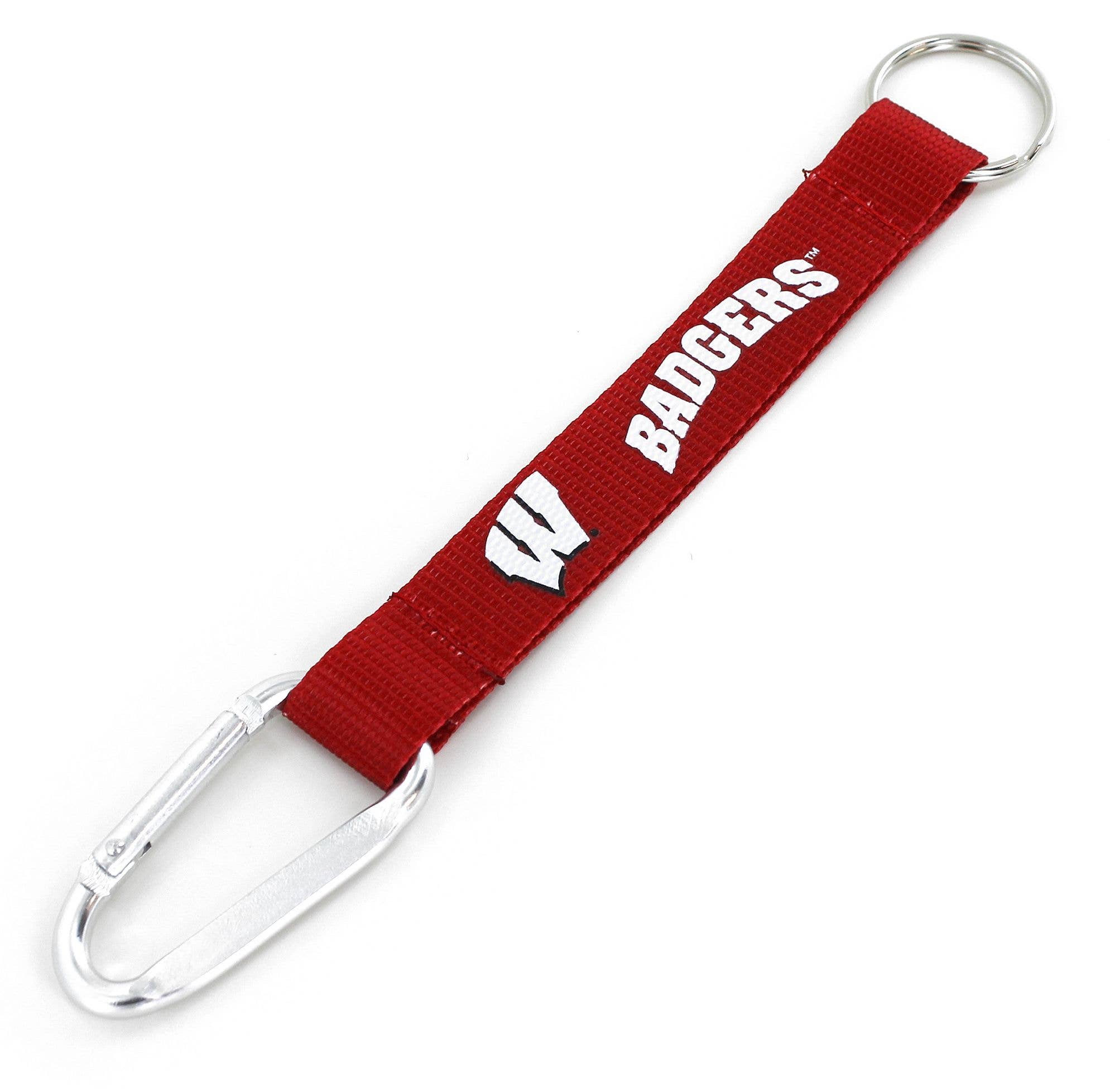 Aminco USA - Wholesale Keychain - Unisex - NCAA Wisconsin Badgers Carabiner Lanyard Keychain0