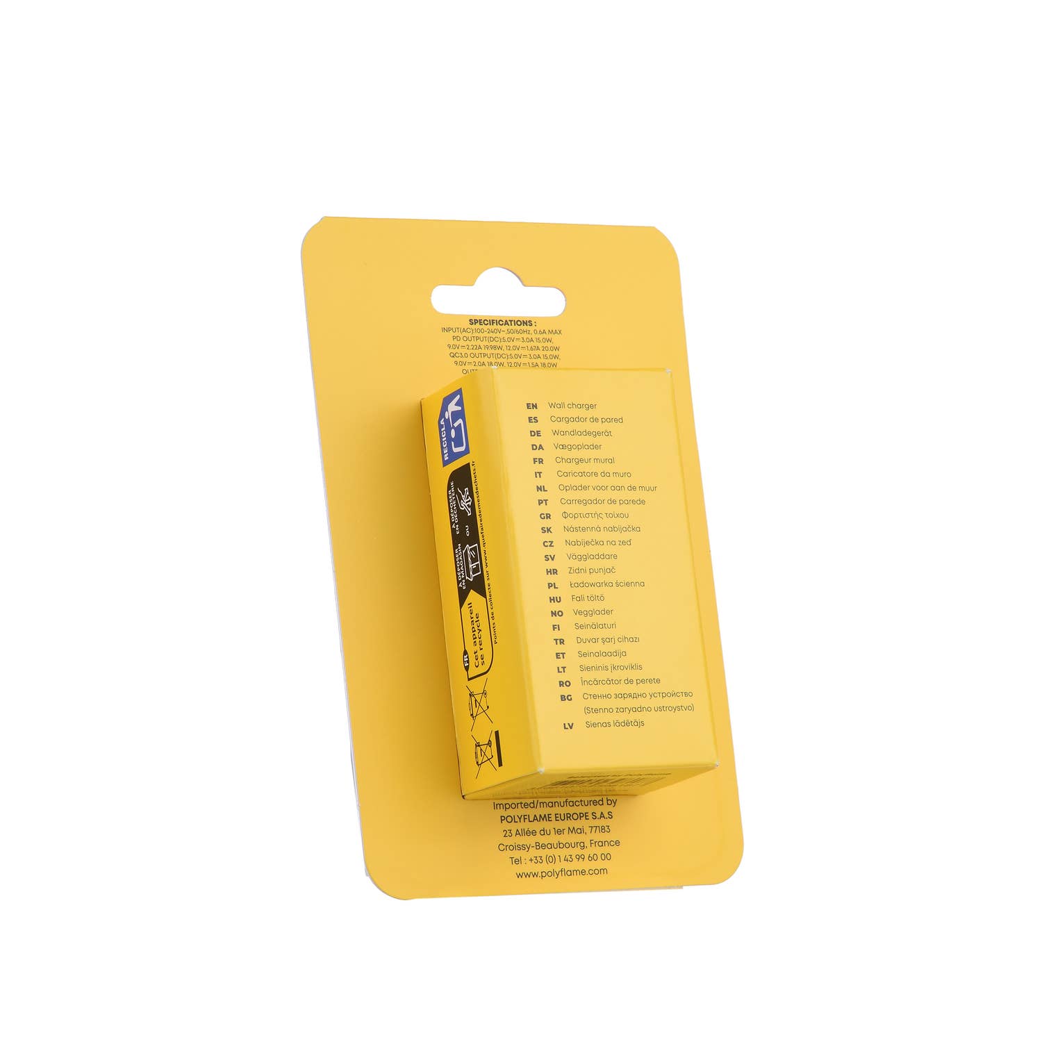 Tekmee - Wholesale Portable Charger - Slim wall charger 2 USB ports & Type C - 20 W3