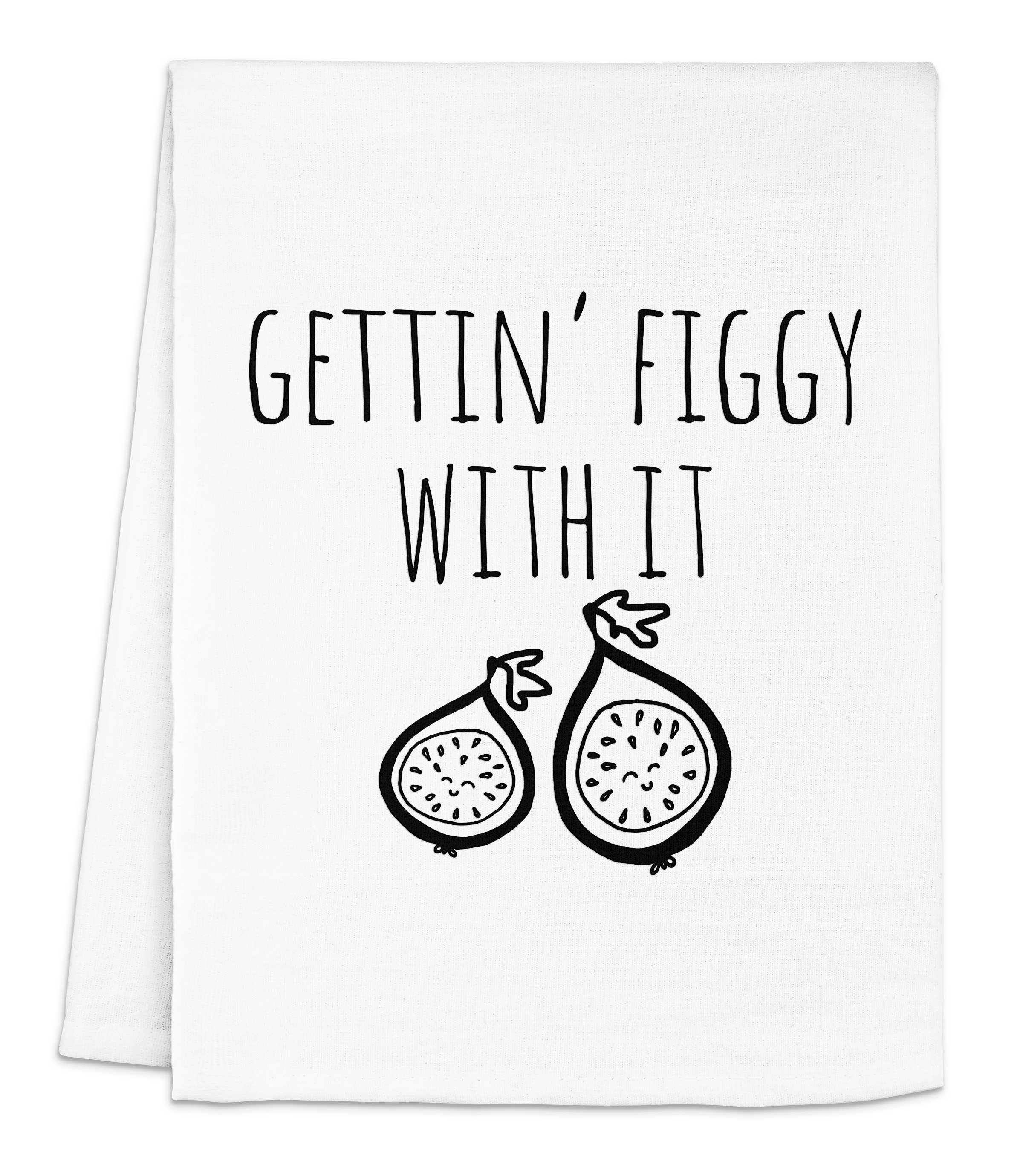 Moonlight Makers - Wholesale Tea Towel - Gettin' Figgy With It - Kitchen Towels 0