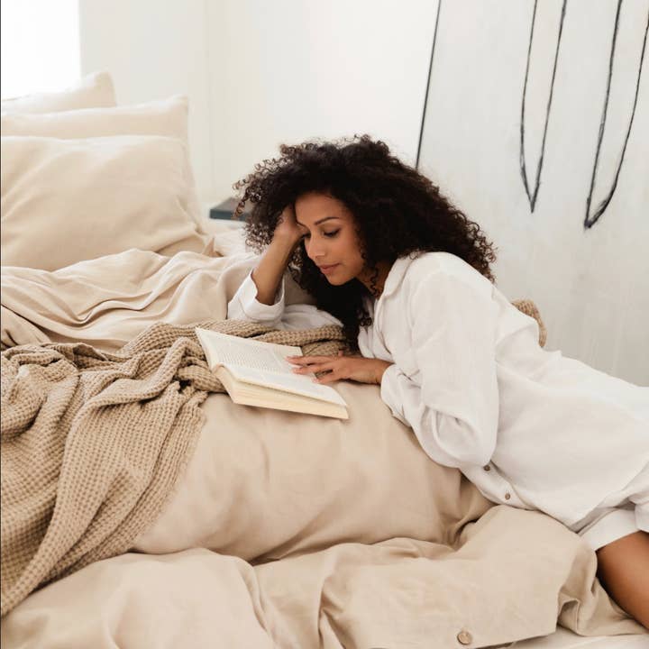 MagicLinen (We handle U.S. import procedures for you) – wholesale Sängkläder – Naturligt linne påslakan set (3st)2